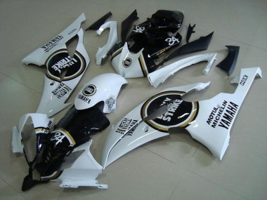 Schwarzer Lucky Strike Yamaha R6 08-16 Motorrad Verkleidungen