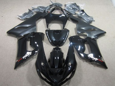 Schwarzer Ninja 636 Kawasaki ZX6R 05-06 Motorrad Verkleidungen