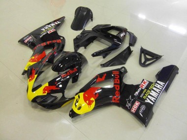 Schwarzer Rot Bull Yamaha R1 00-01 Motorrad Verkleidungen