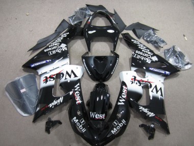 Schwarzer West Mobil Ninja 636 Kawasaki ZX6R 05-06 Motorrad Verkleidungen