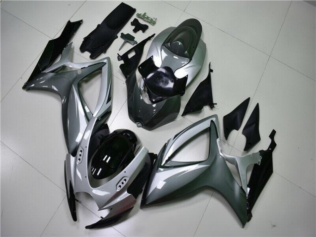 Silber Grau Suzuki GSXR 600 / 750 K6 06-07 Motorrad Verkleidung Silber Grau Suzuki GSXR 600 / 750 K6 06-07 Motorrad Verkleidung
