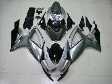 Silber Grau Suzuki GSXR 600 / 750 K6 06-07 Motorrad Verkleidung