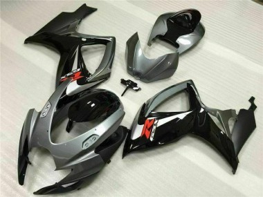 Silber Grau Suzuki GSXR 600 / 750 K6 06-07 Motorrad Verkleidungen