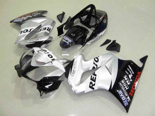 Silber Repsol Honda VFR 800 02-13 Motorrad Verkleidungen