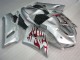 Silber Rot Flammen Kawasaki ZX6R 05-06 Motorrad Verkleidungen