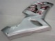 Silber Rot Flammen Kawasaki ZX6R 05-06 Motorrad Verkleidungen