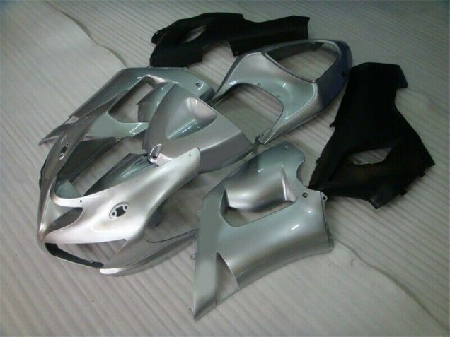 Silber Schwarz Kawasaki ZX6R 05-06 Motorrad Verkleidungen Silber Schwarz Kawasaki ZX6R 05-06 Motorrad Verkleidungen