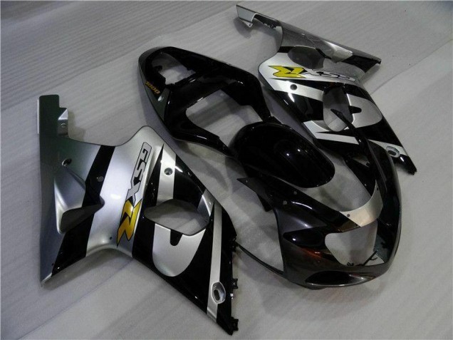 Silber Schwarz Suzuki GSXR 1000 K1 00-02 Motorrad Verkleidungen Silber Schwarz Suzuki GSXR 1000 K1 00-02 Motorrad Verkleidungen