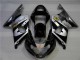 Silber Schwarz Suzuki GSXR 1000 K1 00-02 Motorrad Verkleidungen Silber Schwarz Suzuki GSXR 1000 K1 00-02 Motorrad Verkleidungen