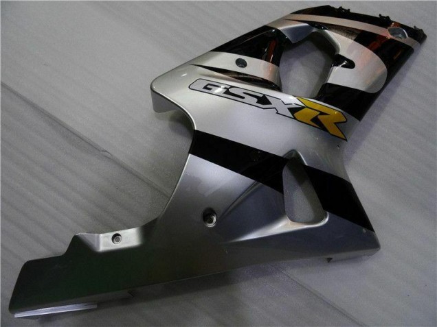 Silber Schwarz Suzuki GSXR 1000 K1 00-02 Motorrad Verkleidungen Silber Schwarz Suzuki GSXR 1000 K1 00-02 Motorrad Verkleidungen