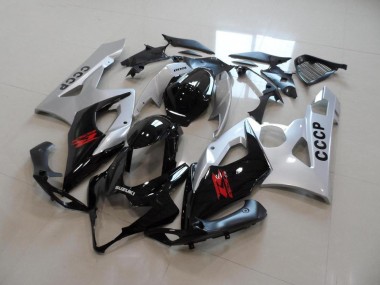 Silber Schwarz Suzuki GSXR 1000 K5 05-06 Motorrad Verkleidungen