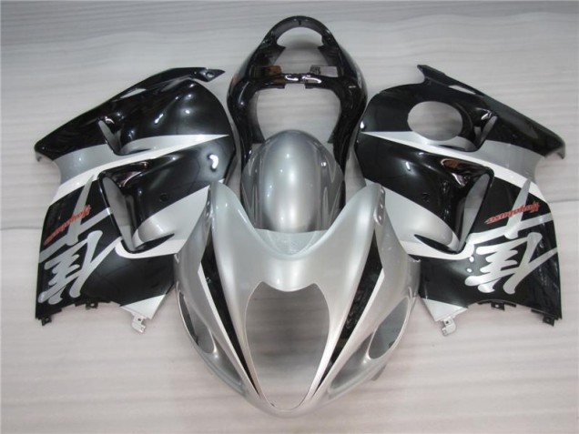 Silber Schwarz Suzuki GSXR 1300 Hayabusa 96-07 Motorrad Verkleidungen Silber Schwarz Suzuki GSXR 1300 Hayabusa 96-07 Motorrad Verkleidungen