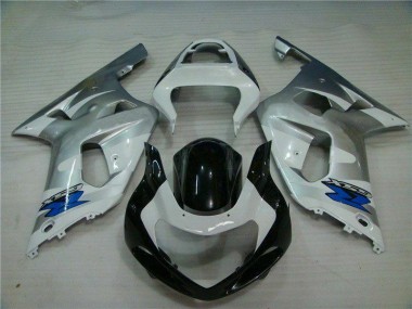 Silber Schwarz Suzuki GSXR 600 / 750 K1 K2 K3 01-03 Motorrad Verkleidung