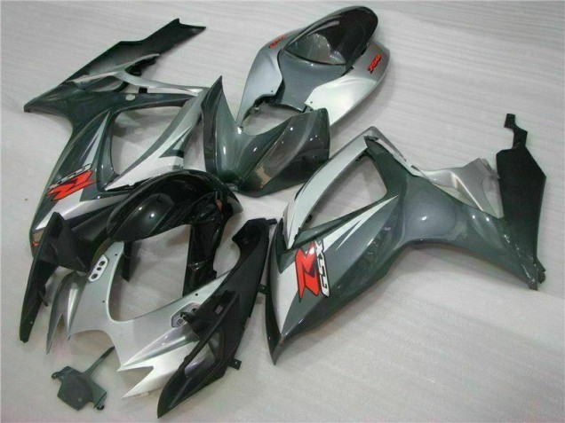 Silber Schwarz Suzuki GSXR 600 / 750 K6 06-07 Motorrad Verkleidungen Silber Schwarz Suzuki GSXR 600 / 750 K6 06-07 Motorrad Verkleidungen