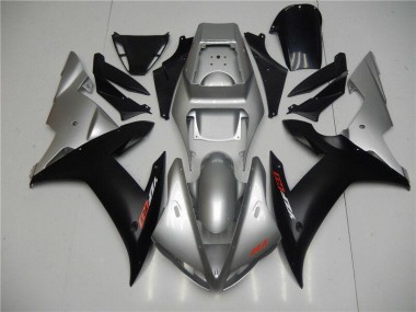 Silber Schwarz Yamaha R1 02-03 Motorrad Verkleidung