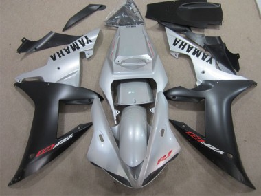 Silber Schwarz Yamaha R1 02-03 Motorrad Vollverkleidung