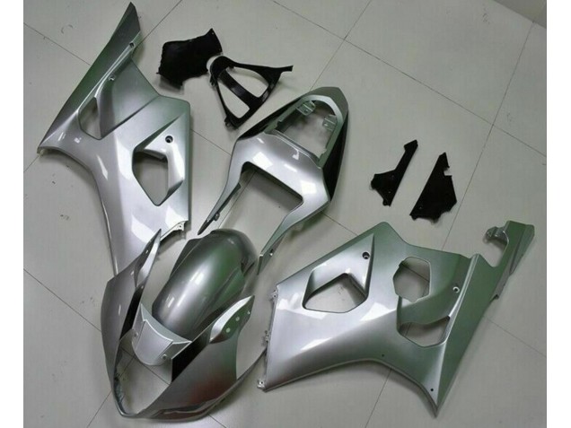 Silber Suzuki GSXR 1000 K3 03-04 Motorrad Verkleidungen Komplett Sets Silber Suzuki GSXR 1000 K3 03-04 Motorrad Verkleidungen Komplett Sets
