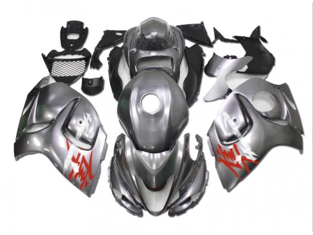Silber Suzuki GSXR 1300 Hayabusa 08-20 Motorrad Verkleidungen Silber Suzuki GSXR 1300 Hayabusa 08-20 Motorrad Verkleidungen