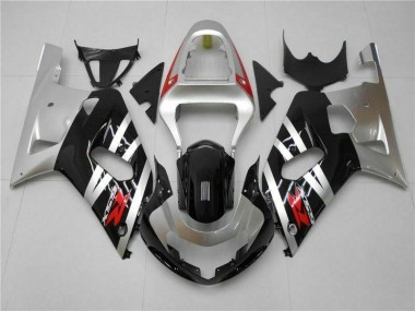 Silber Suzuki GSXR 600 / 750 K1 K2 K3 01-03 Motorrad Verkleidungen