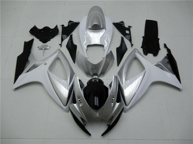 Silber Suzuki GSXR 600 / 750 K6 06-07 Motorrad Verkleidung Silber Suzuki GSXR 600 / 750 K6 06-07 Motorrad Verkleidung