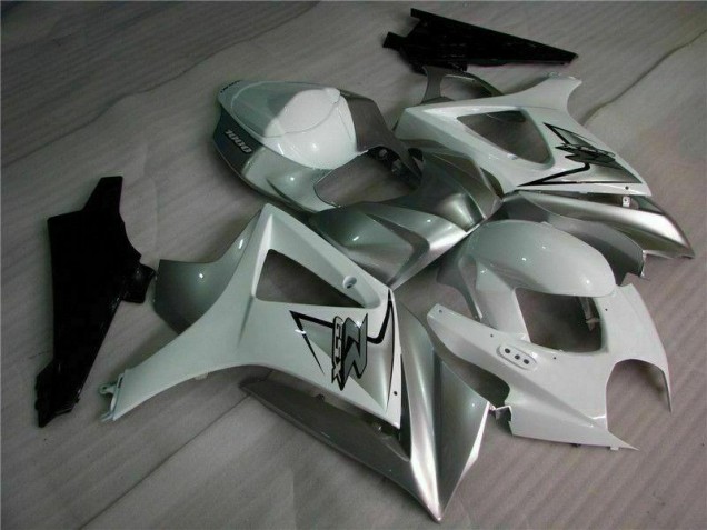 Silber Weiß Suzuki GSXR 1000 K7 07-08 Motorrad Verkleidungen Silber Weiß Suzuki GSXR 1000 K7 07-08 Motorrad Verkleidungen