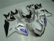 Silber Weiß Suzuki GSXR 1000 K9 09-16 Motorrad Verkleidungen Silber Weiß Suzuki GSXR 1000 K9 09-16 Motorrad Verkleidungen