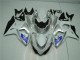 Silber Weiß Suzuki GSXR 1000 K9 09-16 Motorrad Verkleidungen Silber Weiß Suzuki GSXR 1000 K9 09-16 Motorrad Verkleidungen
