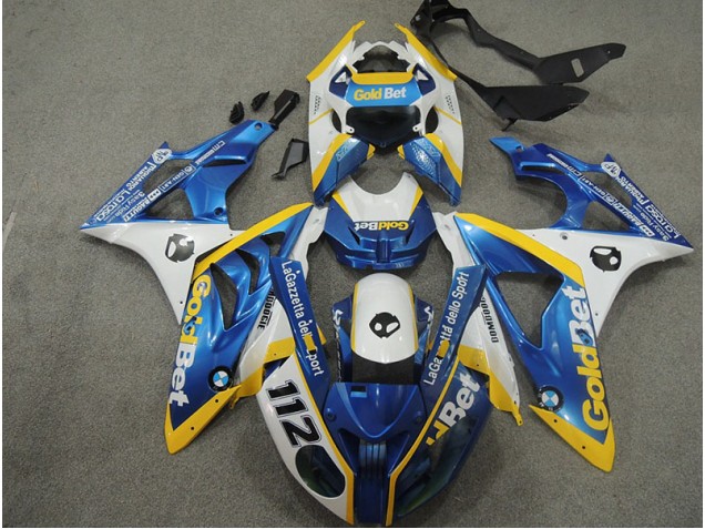 Weiß Blau GoldBet 112 BMW S1000RR 09-14 Motorrad Verkleidungen Weiß Blau GoldBet 112 BMW S1000RR 09-14 Motorrad Verkleidungen