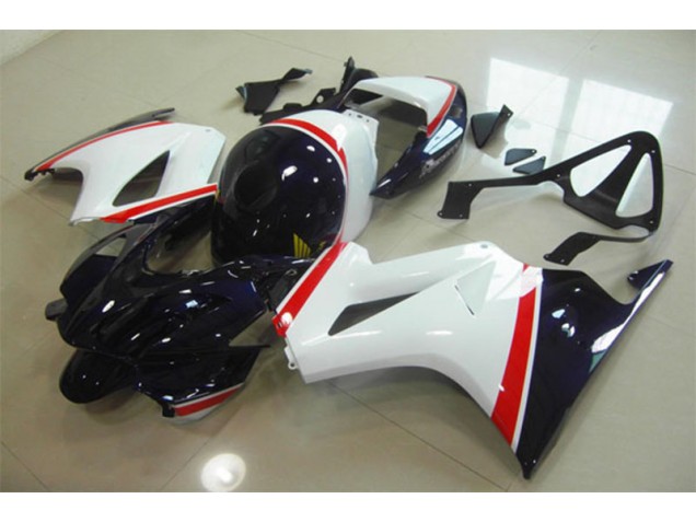 Weiß Blau Honda VFR 800 02-13 Motorrad Verkleidungen Weiß Blau Honda VFR 800 02-13 Motorrad Verkleidungen
