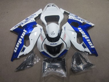 Weiß Blau Motul Suzuki GSXR 600 K1 K2 K3 01-03 Motorrad Verkleidung
