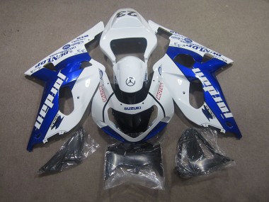 Weiß Blau Motul Suzuki GSXR 750 K1 K2 K3 01-03 Motorrad Verkleidungen
