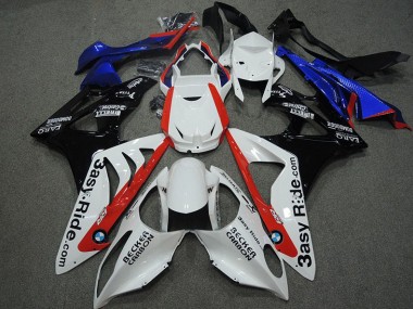 Weiß Blau Rot BMW S1000RR 09-14 Motorrad Verkleidungen