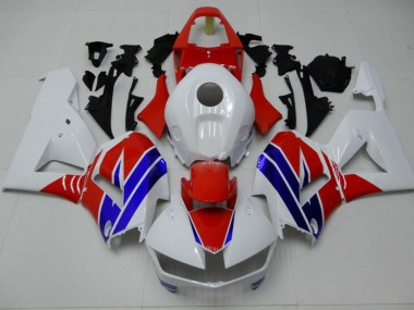 Weiß Blau Rot Honda CBR 600 RR 13-21 Motorrad Verkleidungen