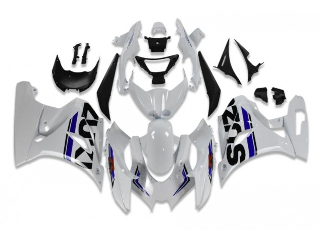 Weiß Blau Suzuki GSXR 1000 17-23 Motorrad Verkleidungen Weiß Blau Suzuki GSXR 1000 17-23 Motorrad Verkleidungen