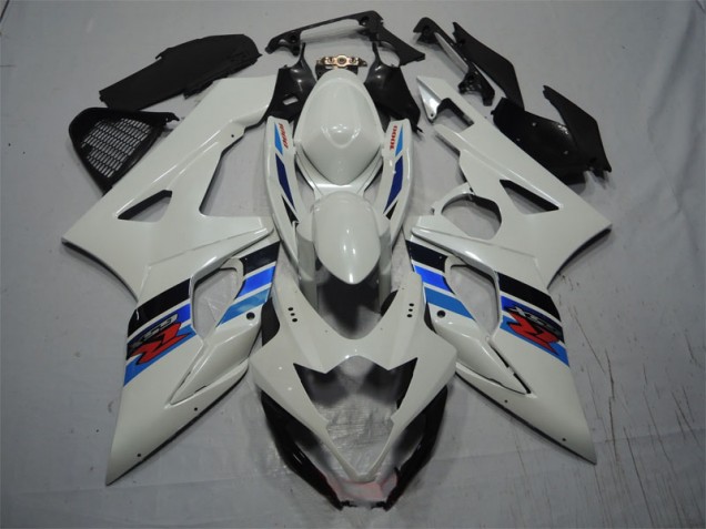 Weiß Blau Suzuki GSXR 1000 K5 05-06 Motorrad Verkleidung Weiß Blau Suzuki GSXR 1000 K5 05-06 Motorrad Verkleidung