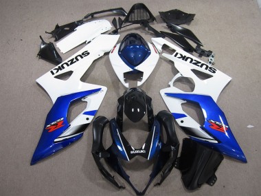 Weiß Blau Suzuki GSXR 1000 K5 05-06 Motorrad Verkleidungen