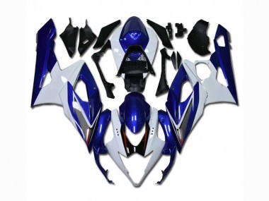Weiß Blau Suzuki GSXR 1000 K5 05-06 Motorrad Vollverkleidung