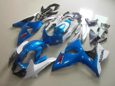 Weiß Blau Suzuki GSXR 1000 K9 09-16 Motorrad Verkleidung