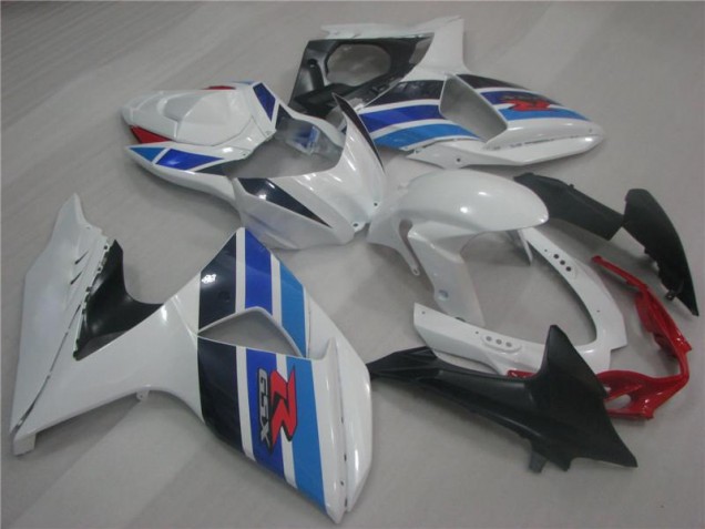 Weiß Blau Suzuki GSXR 1000 K9 09-16 Motorrad Verkleidungen Weiß Blau Suzuki GSXR 1000 K9 09-16 Motorrad Verkleidungen