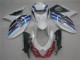 Weiß Blau Suzuki GSXR 1000 K9 09-16 Motorrad Verkleidungen Weiß Blau Suzuki GSXR 1000 K9 09-16 Motorrad Verkleidungen