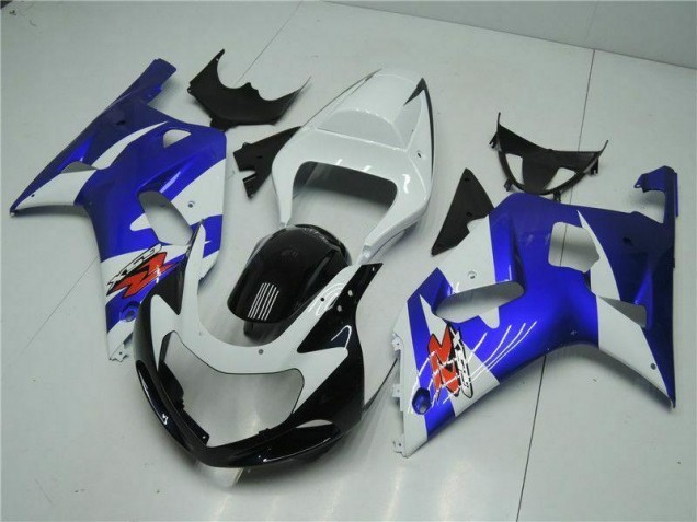 Weiß Blau Suzuki GSXR 600 / 750 K1 K2 K3 01-03 Motorrad Verkleidungen