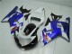 Weiß Blau Suzuki GSXR 600 / 750 K1 K2 K3 01-03 Motorrad Verkleidungen