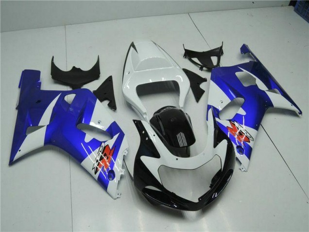 Weiß Blau Suzuki GSXR 600 / 750 K1 K2 K3 01-03 Motorrad Verkleidungen