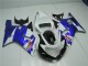 Weiß Blau Suzuki GSXR 600 / 750 K1 K2 K3 01-03 Motorrad Verkleidungen