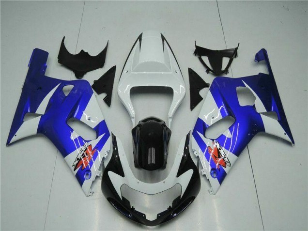 Weiß Blau Suzuki GSXR 600 / 750 K1 K2 K3 01-03 Motorrad Verkleidungen