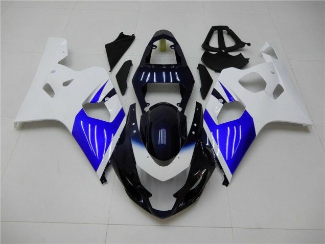 Weiß Blau Suzuki GSXR 600 / 750 K4 04-05 Motorrad Verkleidungen Weiß Blau Suzuki GSXR 600 / 750 K4 04-05 Motorrad Verkleidungen