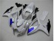 Weiß Blau Suzuki GSXR 600 / 750 K6 06-07 Motorrad Verkleidung Weiß Blau Suzuki GSXR 600 / 750 K6 06-07 Motorrad Verkleidung