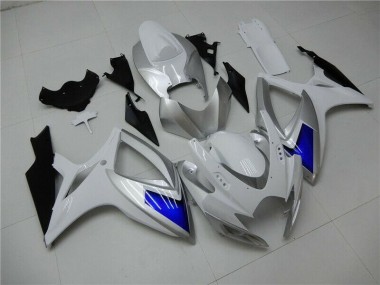Weiß Blau Suzuki GSXR 600 / 750 K6 06-07 Motorrad Verkleidung
