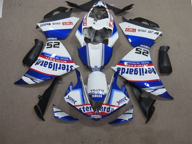 Weiß Blau Volvo Sterilgarda 25 Yamaha R1 12-14 Motorrad Verkleidungen Weiß Blau Volvo Sterilgarda 25 Yamaha R1 12-14 Motorrad Verkleidungen