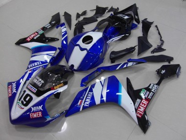 Weiß Blau Yamaha R1 07-08 Motorrad Verkleidungen